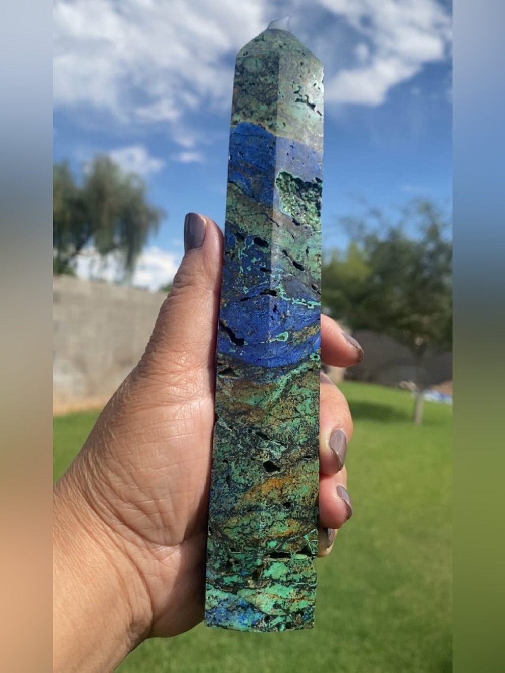 🌈SOLD 🌈 Azurite Malachite Tower